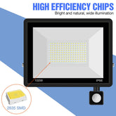 LED Reflector Floodlight PIR Motion Sensor Wall Lamp IP66 Waterproof LED-TI00890-Veeddydropshipping